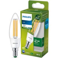 Philips candle LED bulb E14 2.3W 485lm clear 3000K