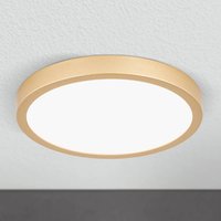 ORION LED-taklampa Vika, rund, matt guld, Ø 23 cm