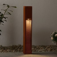 SLV Rusty Slot 80 rust brown pillar light
