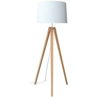 Lampe sur pied tripode Aluminor Essence, blanc