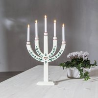 STAR TRADING Candelabra Elias Tradition 5-bulb white