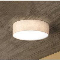 FISCHER & HONSEL Thor taklampa i textil, sand, Ø 60cm