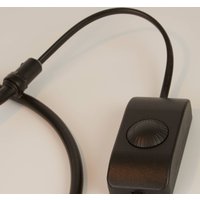 Searchlight Dulwich bordslampa, dimbar, svart, metall, 57 cm, E27