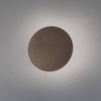 TK Lighting Applique murale Luna, brun, lumière indirecte, Ø 30 cm, acier