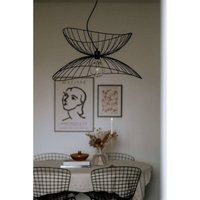 Suspension Globen Lighting RAY, noir, Ø 70 cm