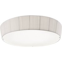Bover LED-taklampa Plafonet, Ø 95 cm, vit, aluminium/tyg