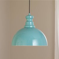 Opviq Kure pendant light, turquoise, metal, Ø 40 cm E27