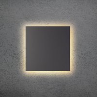 Escale LED-vägglampa BLADE Q, antracit, 34 x 34 cm, metall, dimbar