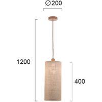 Viokef Senso hanging light, long narrow, Ø 20 cm