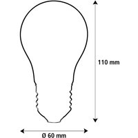 Segula LED Fire Flame Line E27 0.8W traditional light bulb, smoke, 1800K,