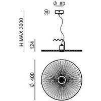 Linea Light Hänglampa Doge_P, svart, metall, Ø 39 cm, E27
