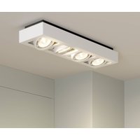 Arcchio takspotlight Ronka, 65 cm, 4 lampor, vit, GU10