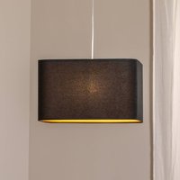 Maco Design Kwadro hänglampa, svart, 40 x 40 cm, velourväv