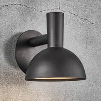 Nordlux Utomhus vägglampa Arki svart Ø 20 cm