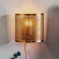By Rydéns Hermione vägglampa med kabel, mässing