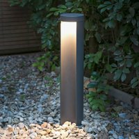 FARO BARCELONA Luminaire pour socle LED Chandra, gris foncé, aluminium, hauteur 45 cm