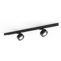 Molto Luce LED three-circuit track lighting system Mag, black, 830