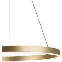 SLV One 60 LED-pendellampa, CCT, mässing, Ø 60 cm
