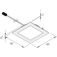 Hera Dynamic FAQ 58 LED furniture light steel 3 W CCT