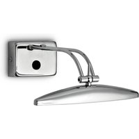 Ideallux Mirror-20 wall light, chrome, 25 cm