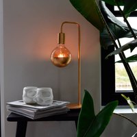 Calex U-Line table lamp, 1.5 m cable, gold