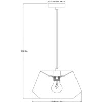 Lucide Jessica hänglampa, grå, 1 lampa, Ø 30 cm, bomull