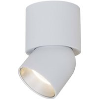 The Light Group SLC LED ceiling spotlight CUP, white/silver, 927, Ø 7.5 cm, dimmable