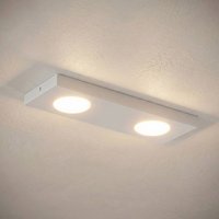 SIGMA Hero ceiling lamp, white, 2-bulb, 35 x 12 cm, metal, GX53