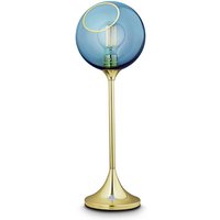 DESIGN BY US Ballroom bordslampa, blå, glas, munblåst, dimbar