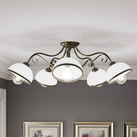 Luminex Antica ceiling light in country house style, 5-bulb