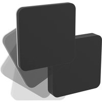 EGLO LED-utomhusvägglampa Pedersano, svart, längd 14 cm, metall