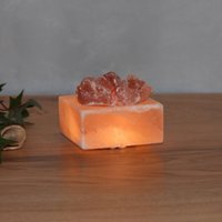Wagner Life Petite Kubus LED salt crystal bowl