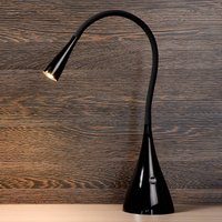 Lucide Lampe de bureau LED Zozy, noir, intensité variable, bras flexible