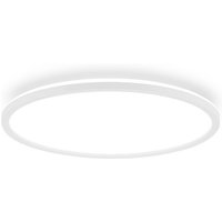 Briloner LED-taklampa Tava A, Ø 42 cm, plast, vit