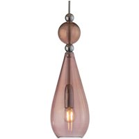 EBB & FLOW Smykke pendellampe sølv, brun-rosé