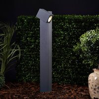 Lucande Lorik LED path light with flexible head, grey