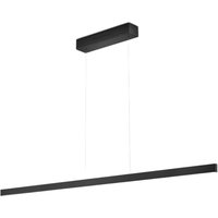 Knapstein LED-pendellampa Linda-132, svart, CCT, geststyrning