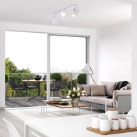 Briloner Plafonnier Run, orientable, à 3 lampes, blanc