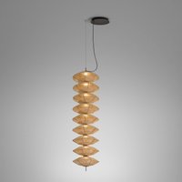 Bover LED pendant light Yuyun S/9L, dimmable 0-10V, beige