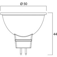 Sylvania LED bulb SUPERIA RETRO GU5.3 MR16 6.1W 830 621lm dimmable