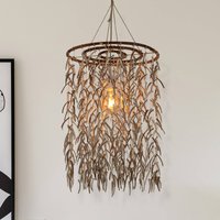 Näve Coconut pendant light made of real coconut, 55 cm