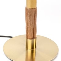 KARE bordslampa Twig, grön/guld, 74 cm hög, E27