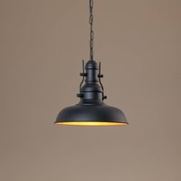 ROYALTECH Nota pendant light, black, Ø 31 cm, metal, E27