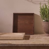 AYTM Plateau Unity, noyer, longueur 35 cm, largeur 35 cm, bois