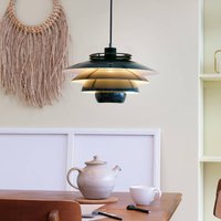 Dyberg Larsen Ejka hanging light made of metal, green