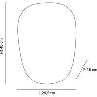 MARKET SET Applique murale Screen 70's, hauteur 40 cm, jute, textile