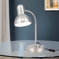ORION Nemo desk lamp, flexible, matt nickel
