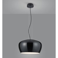 Helestra Veda hanging light in opal glass, black