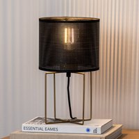 Luminex Kamil table lamp with perforated metal shade