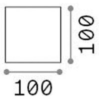 Ideallux Ideal Lux Applique d'extérieur LED Atom, marron, 10 cm, métal